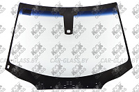 Лобовое стекло Citroen C5 II X7 (зеленая солнцезащитная полоса) 2008-2017