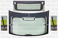 Заднее стекло Skoda Rapid LIFTBACK as2 (светлое) БЕЗ отверстия под стелоочиститель  2012-2025